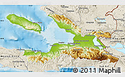 Physical Map of Ouest, shaded relief outside