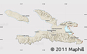 Shaded Relief Map of Ouest, cropped outside