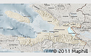 Shaded Relief Map of Ouest, semi-desaturated