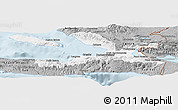 Gray Panoramic Map of Ouest