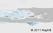 Gray Panoramic Map of Ouest, single color outside
