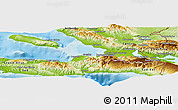 Physical Panoramic Map of Ouest