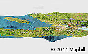 Satellite Panoramic Map of Ouest