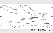 Blank Simple Map of Ouest, cropped outside