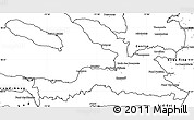 Blank Simple Map of Ouest