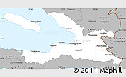 Gray Simple Map of Ouest