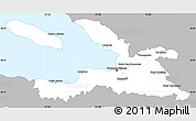 Gray Simple Map of Ouest, single color outside