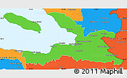 Political Simple Map of Ouest