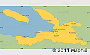 Savanna Style Simple Map of Ouest, single color outside