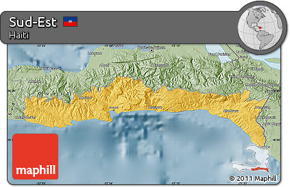 Savanna Style Map of Sud-Est