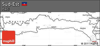 Blank Simple Map of Sud-Est