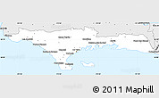 Silver Style Simple Map of Sud