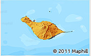 Political 3D Map of Heard Island and McDonald Islands, darken, land only