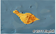 Political 3D Map of Heard Island and McDonald Islands, darken