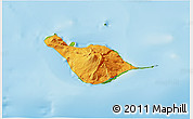 Political 3D Map of Heard Island and McDonald Islands, physical outside