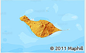 Political 3D Map of Heard Island and McDonald Islands, semi-desaturated, land only