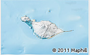 Satellite 3D Map of Heard Island and McDonald Islands, shaded relief outside