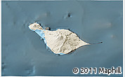 Shaded Relief 3D Map of Heard Island and McDonald Islands, darken