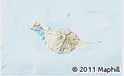 Shaded Relief 3D Map of Heard Island and McDonald Islands, lighten