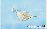 Shaded Relief 3D Map of Heard Island and McDonald Islands, physical outside