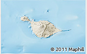 Shaded Relief 3D Map of Heard Island and McDonald Islands, satellite outside, shaded relief sea