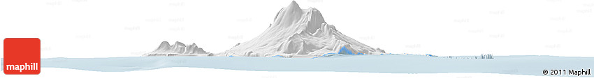 Gray Horizon Map of Heard Island and McDonald Islands, single color outside