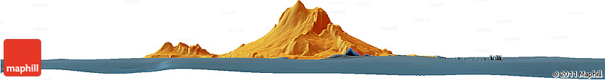Political Horizon Map of Heard Island and McDonald Islands, darken