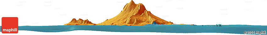 Political Horizon Map of Heard Island and McDonald Islands, satellite outside