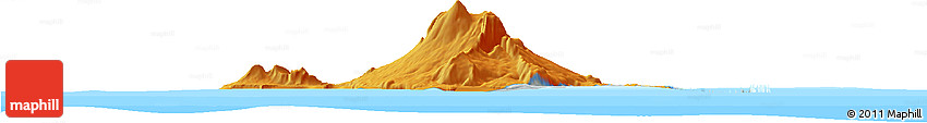 Political Horizon Map of Heard Island and McDonald Islands, semi-desaturated, land only