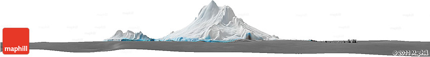 Satellite Horizon Map of Heard Island and McDonald Islands, desaturated