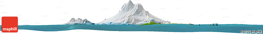Satellite Horizon Map of Heard Island and McDonald Islands, physical outside, satellite sea