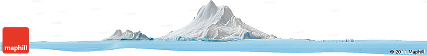 Satellite Horizon Map of Heard Island and McDonald Islands, political shades outside