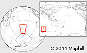 Blank Location Map of Heard Island and McDonald Islands, within the entire continent
