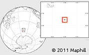Blank Location Map of Heard Island and McDonald Islands, highlighted continent