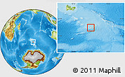Blank Location Map of Heard Island and McDonald Islands, physical outside