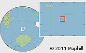 Savanna Style Location Map of Heard Island and McDonald Islands, highlighted continent