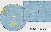 Savanna Style Location Map of Heard Island and McDonald Islands, hill shading outside