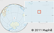 Savanna Style Location Map of Heard Island and McDonald Islands, lighten