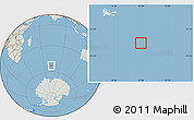 Savanna Style Location Map of Heard Island and McDonald Islands, lighten, semi-desaturated, land only