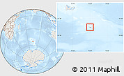 Shaded Relief Location Map of Heard Island and McDonald Islands, lighten