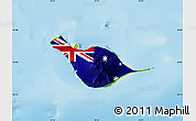 Flag Map of Heard Island and McDonald Islands, physical outside