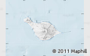 Gray Map of Heard Island and McDonald Islands, single color outside