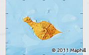 Political Map of Heard Island and McDonald Islands, shaded relief outside, bathymetry sea