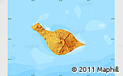 Political Map of Heard Island and McDonald Islands, single color outside, bathymetry sea