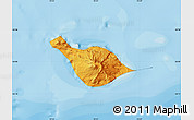Political Map of Heard Island and McDonald Islands, single color outside