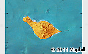Political Map of Heard Island and McDonald Islands, single color outside, satellite sea