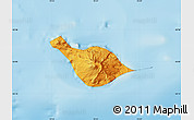 Political Map of Heard Island and McDonald Islands, single color outside, shaded relief sea