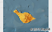Political Shades Map of Heard Island and McDonald Islands, darken