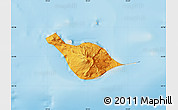 Political Shades Map of Heard Island and McDonald Islands, shaded relief outside