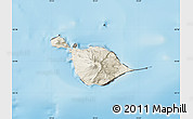 Shaded Relief Map of Heard Island and McDonald Islands, darken, land only